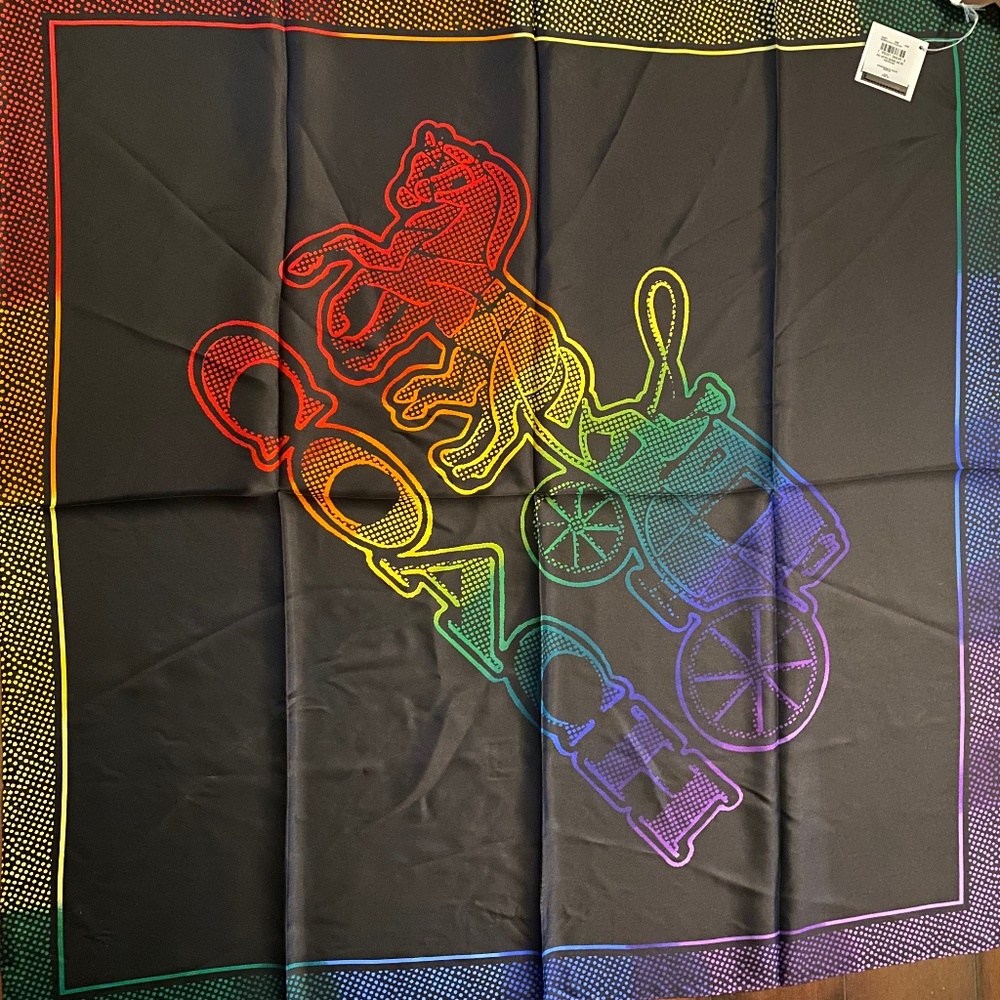 NWT Coach 100% Silk Scarf 🧣